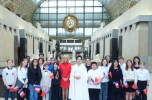 بازدید بانوی اول چین از موزه اورسی با همراهی همسر رئیس جمهور فرانسه