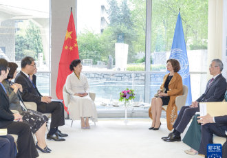 بازدید همسر رهبر چین از مقر یونسکو